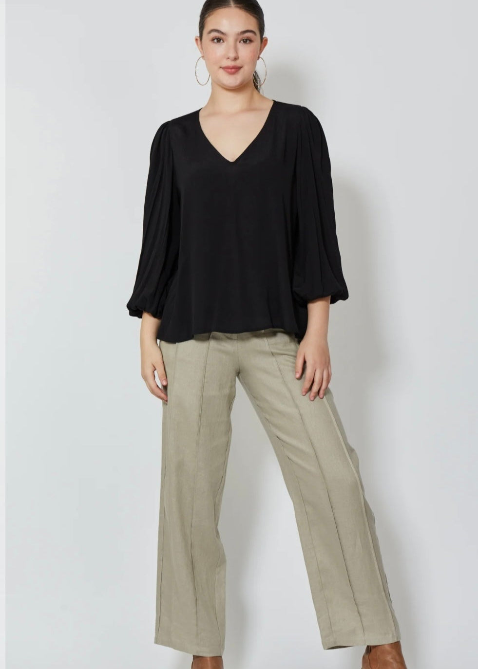 Coppola V Blouse ~ Onyx