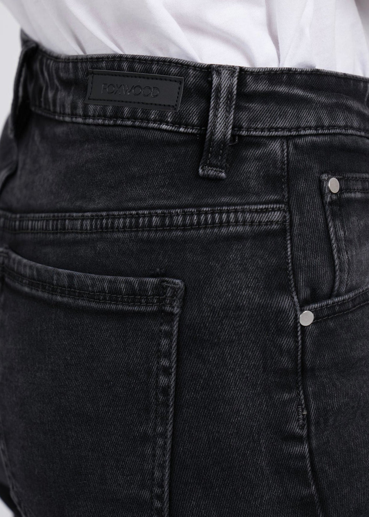 Enmore Wide Leg Jeans ~ Washed Black