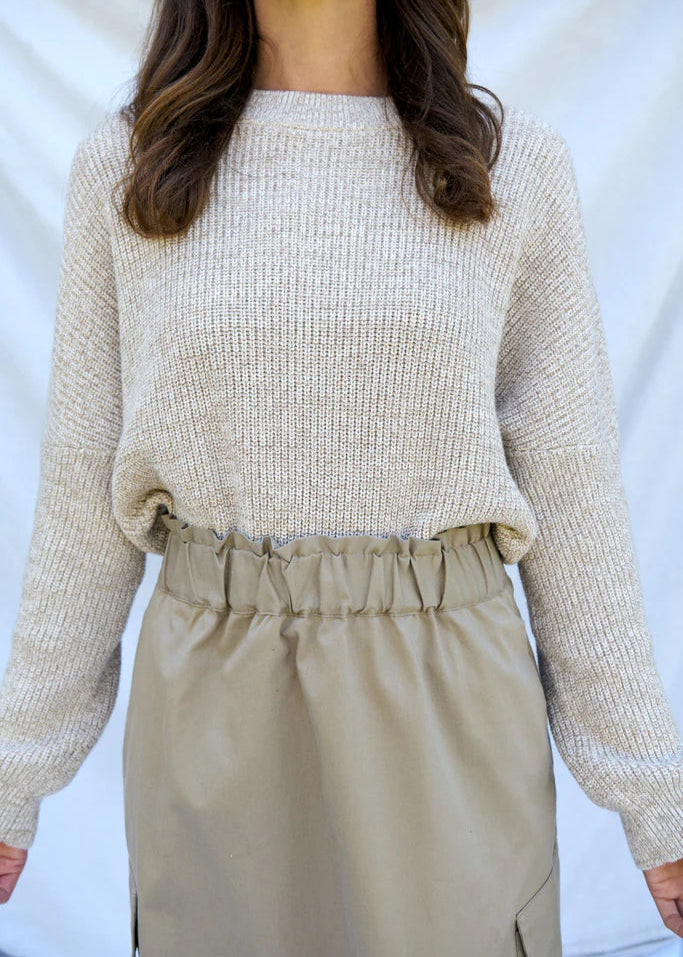 Seven Pullover ~ Oat Twist