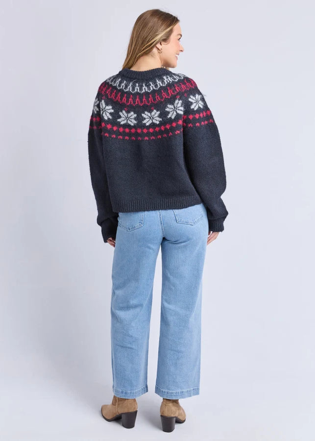 Verbier Knit Crew ~ Navy