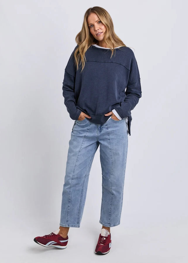 Jayne Throw On Knit ~ Navy
