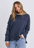 Jayne Throw On Knit ~ Navy