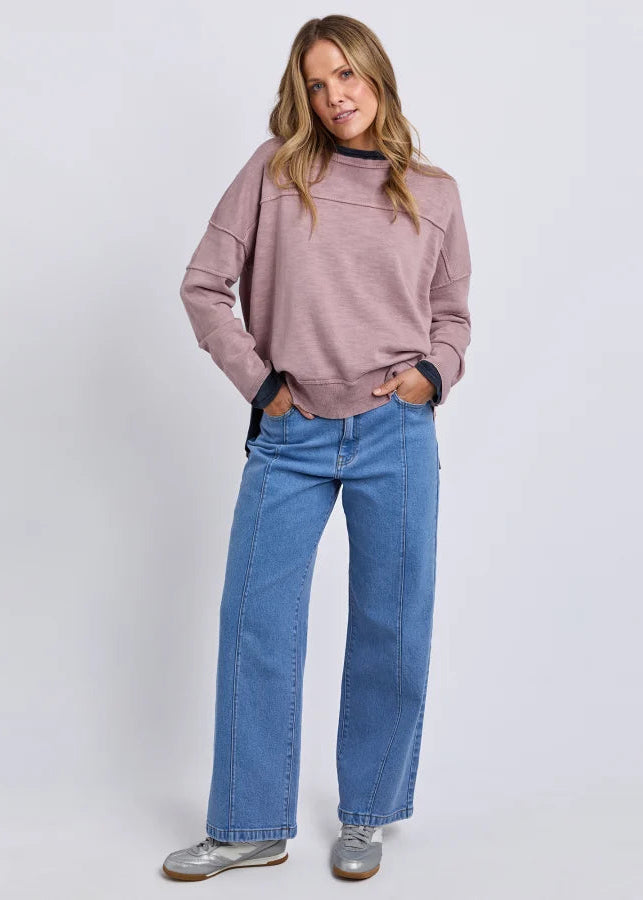 Jayne Throw On Knit ~ Dusty Pink