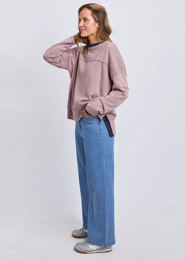 Jayne Throw On Knit ~ Dusty Pink