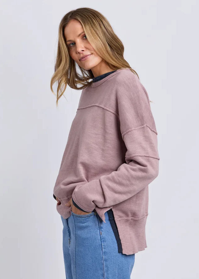 Jayne Throw On Knit ~ Dusty Pink