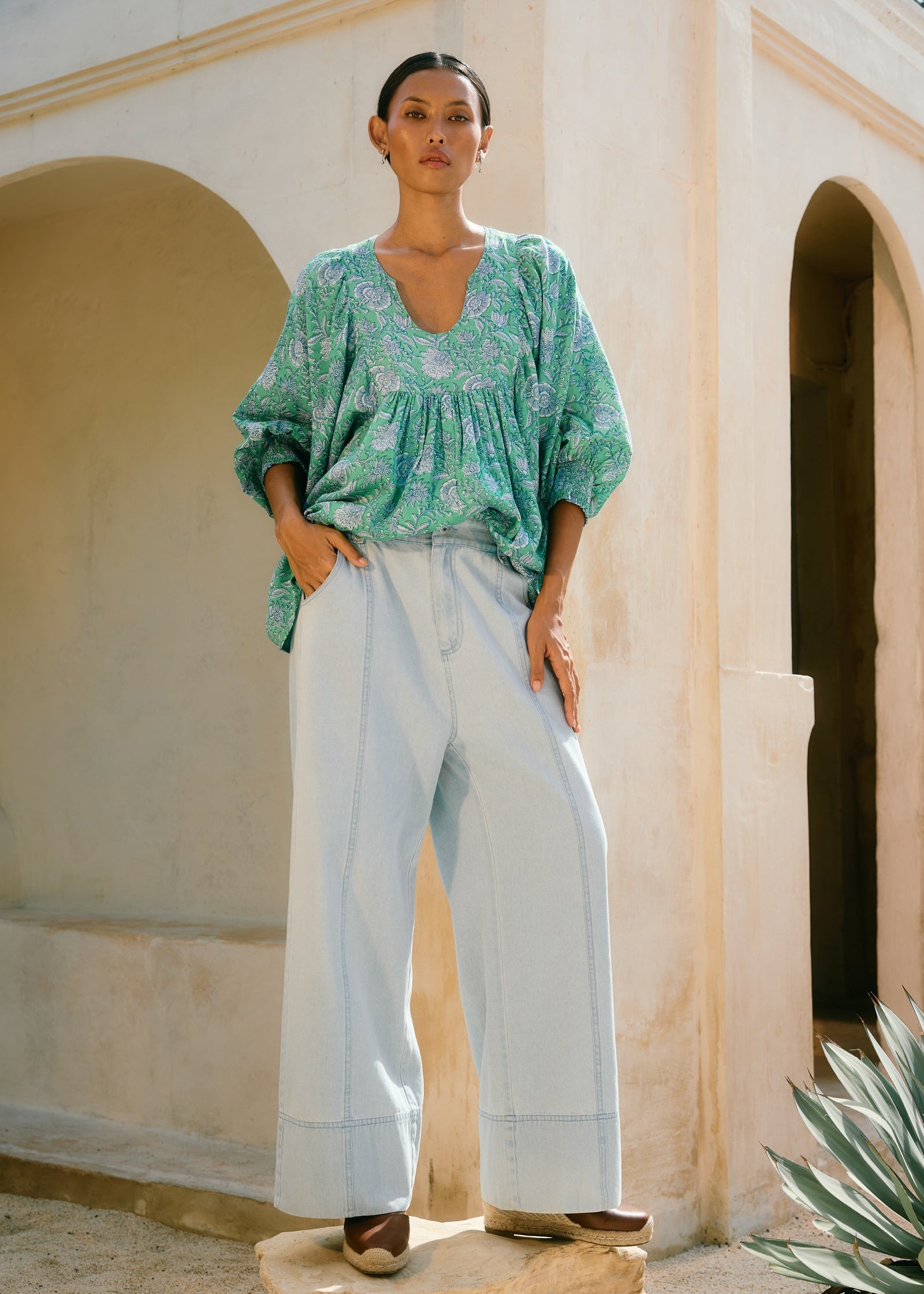 Wilma Top ~ Green