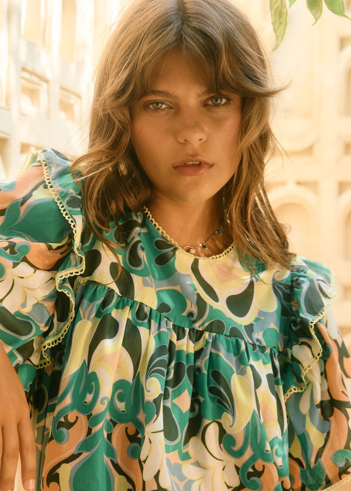 Aurora Frill Top ~ Paisley