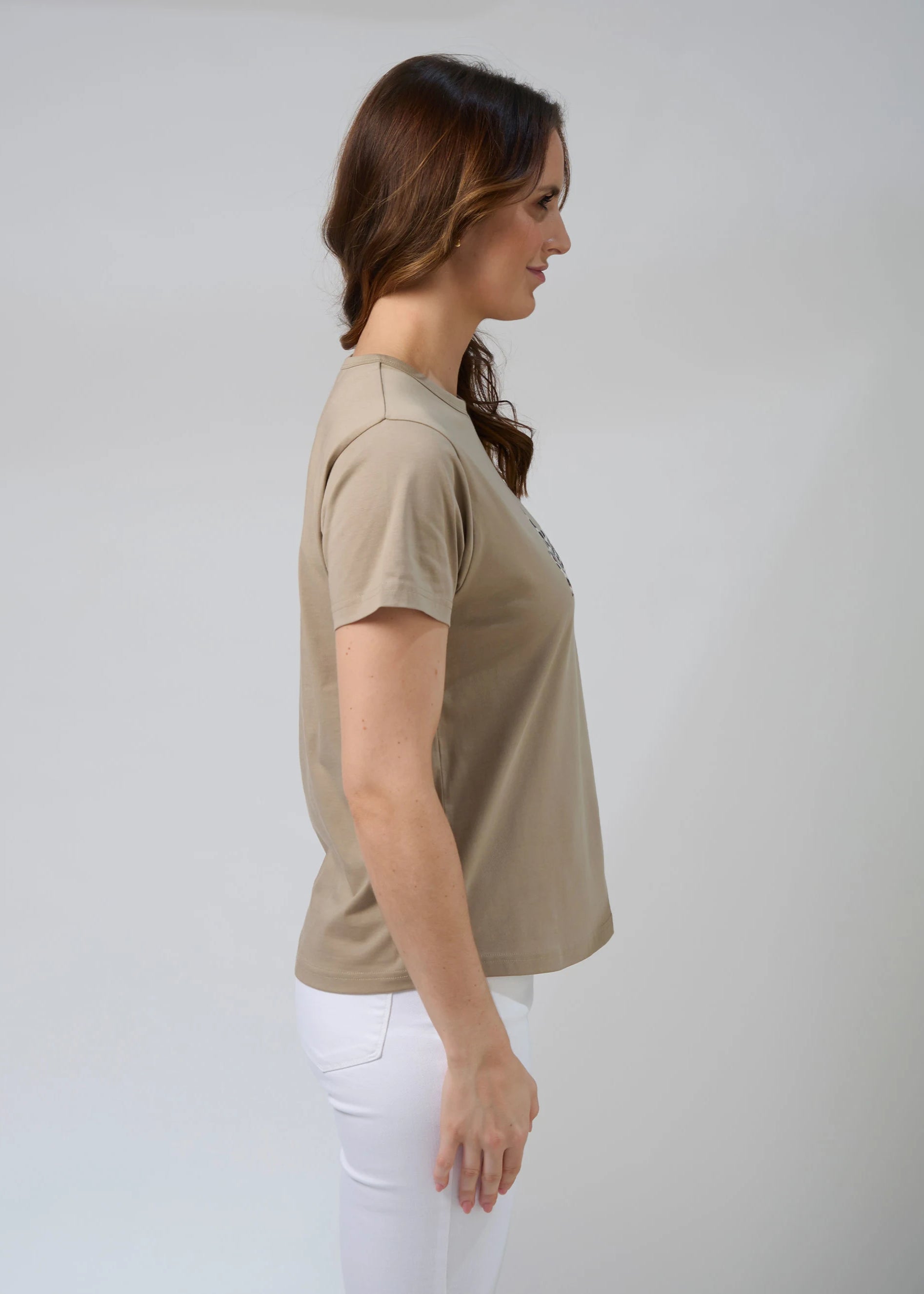 Ace Tee Leopard Cross ~ Sage