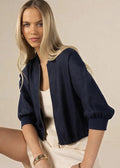 Arden Bomber Jacket ~ Navy