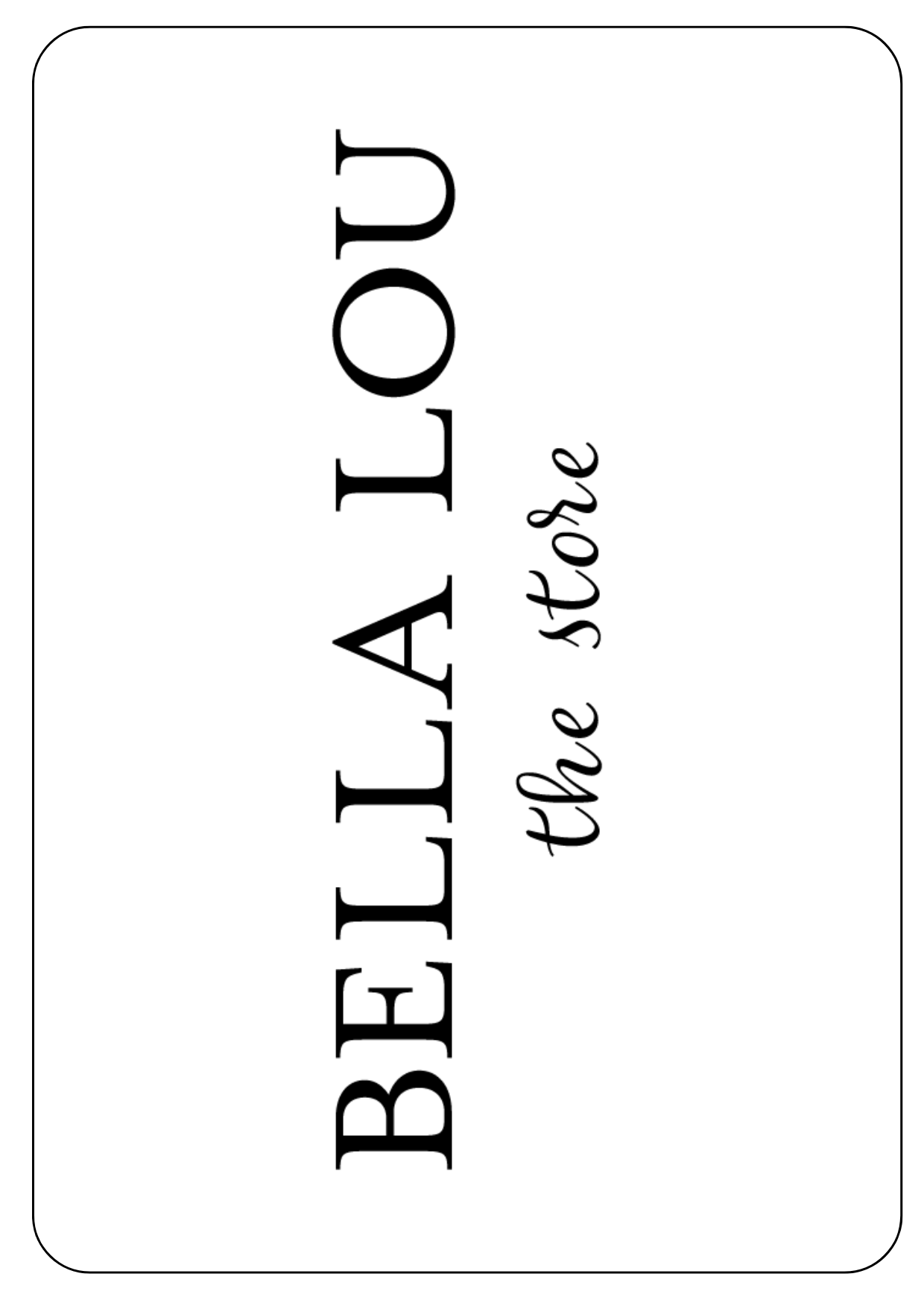 Bella Lou the Store Gift eCard