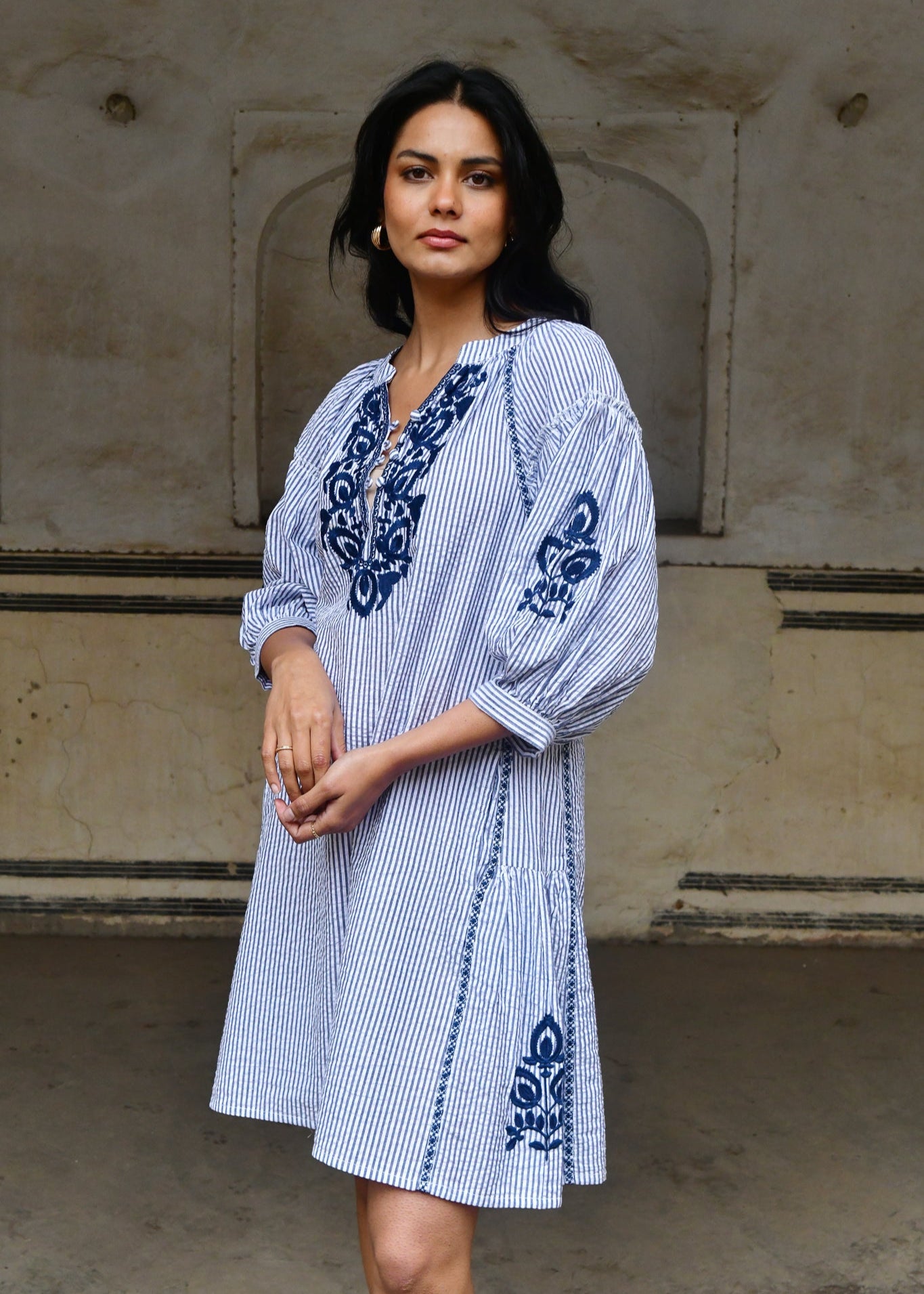 Capri Shift Dress ~ Navy