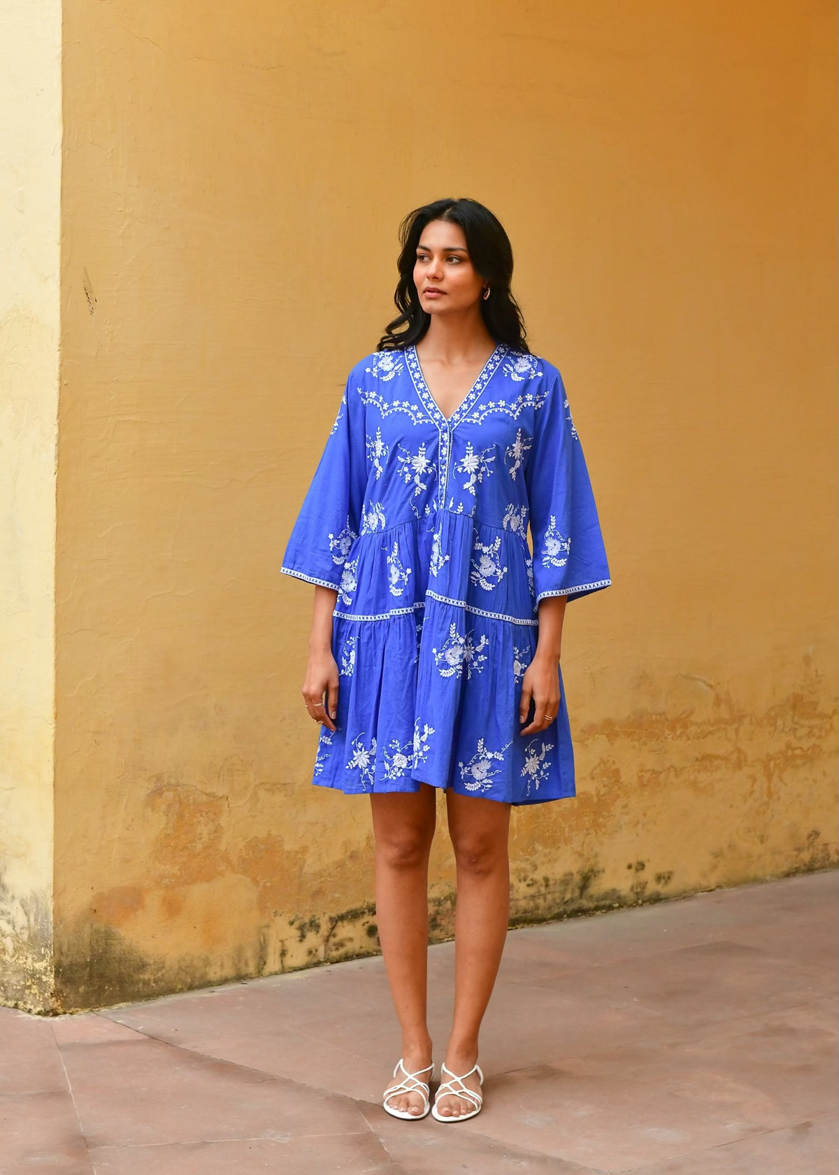 Cote d&#39;Azur Swing Dress ~ Blue