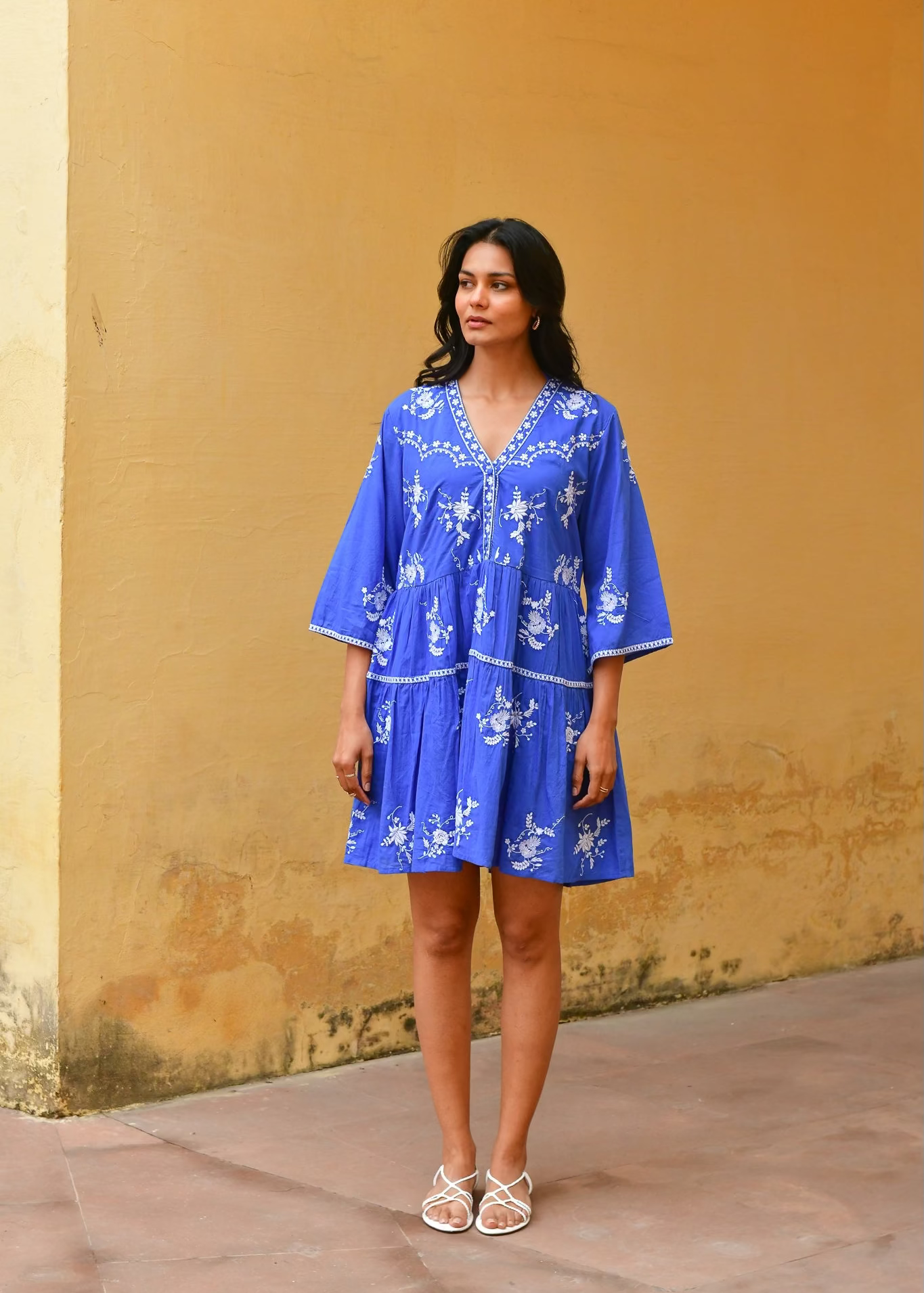 Cote d'Azur Swing Dress ~ Blue