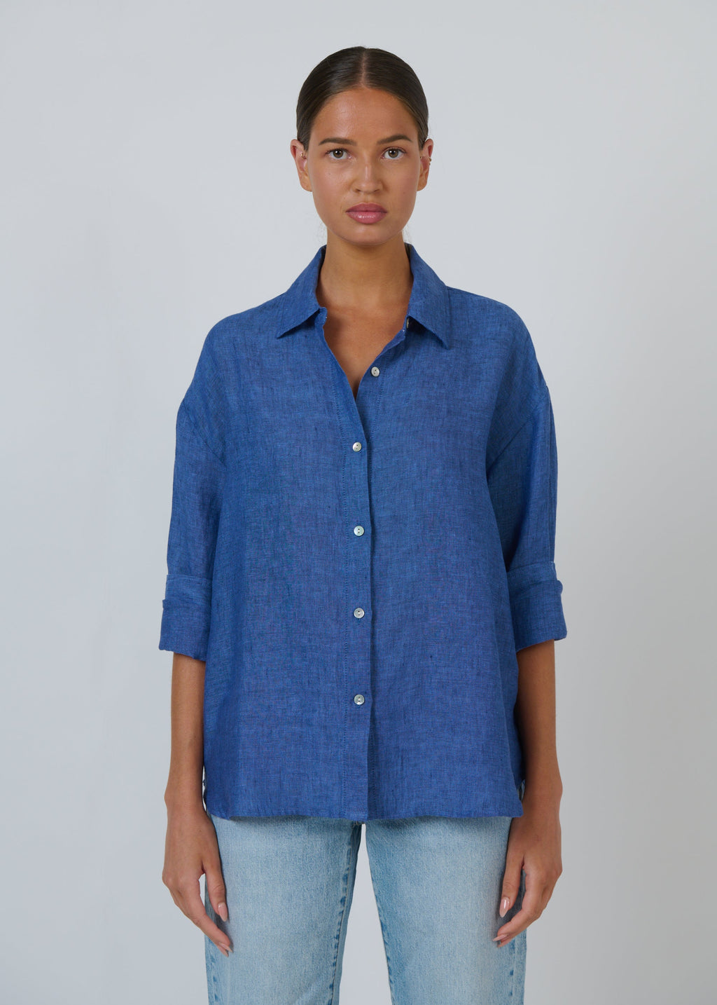 Linen Shirt ~ Indigo