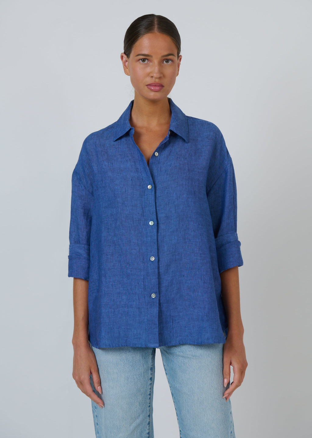Linen Shirt ~ Indigo