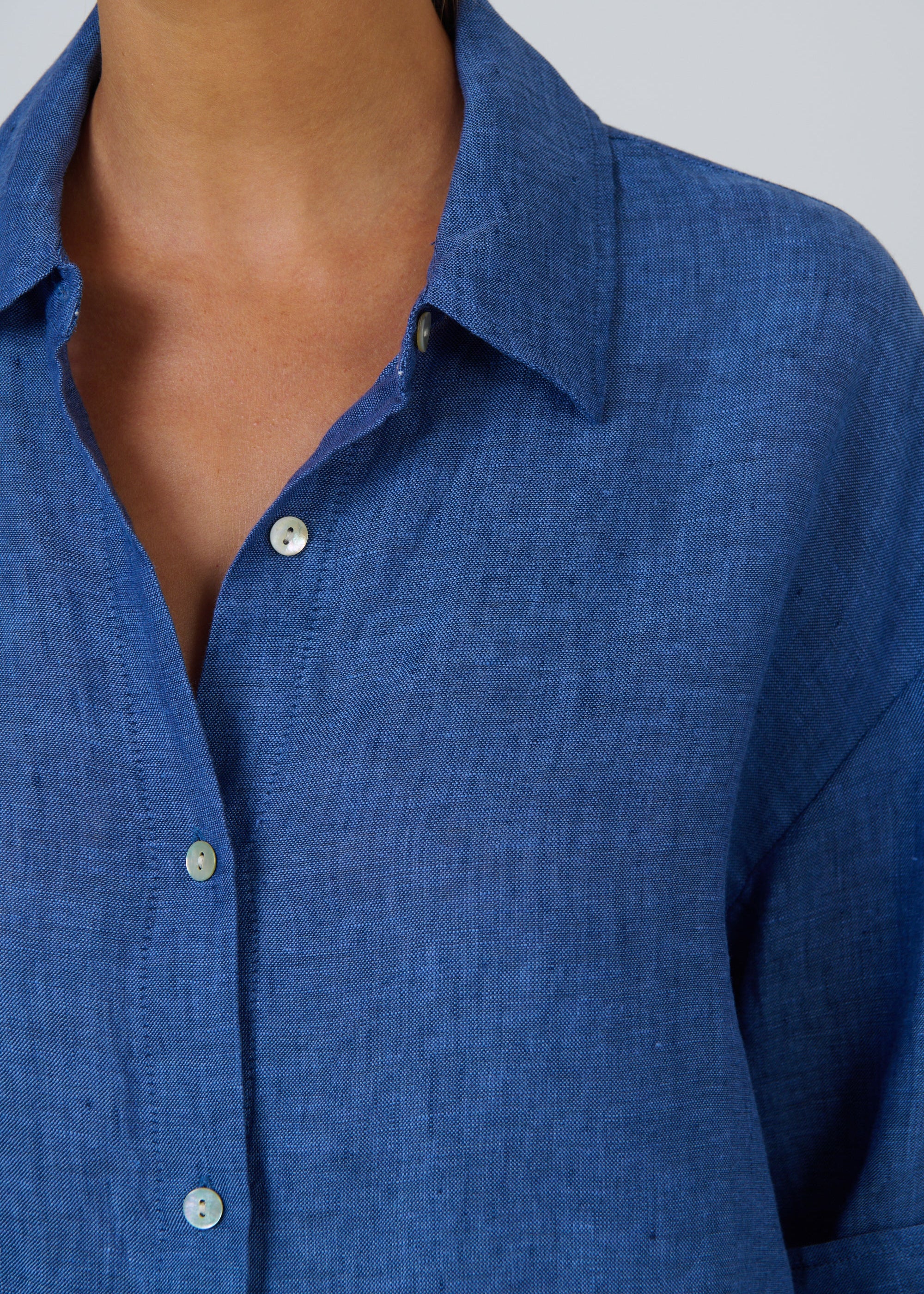 Linen Shirt ~ Indigo