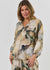 Naturals Button Blouse ~ Beige Marble