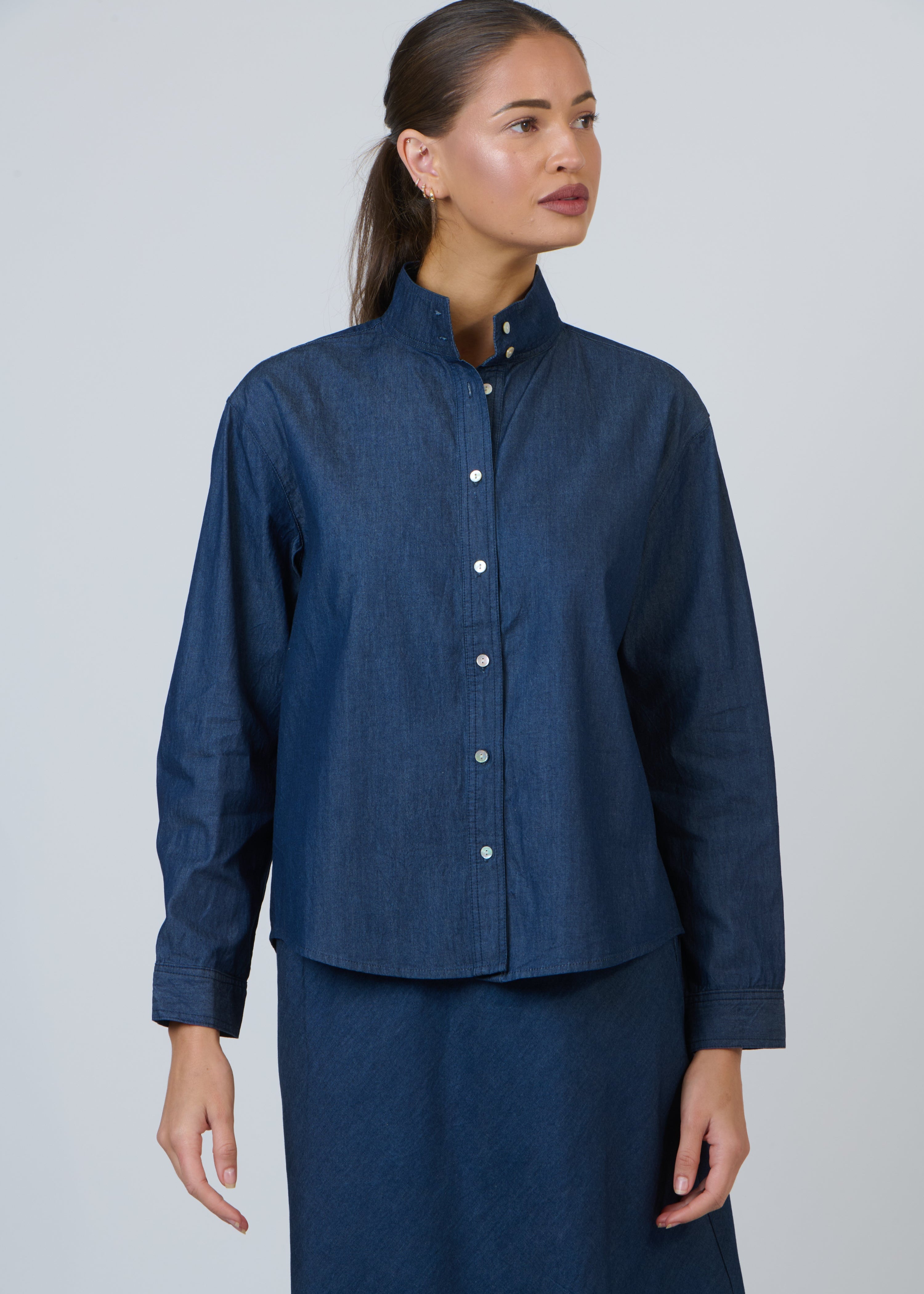 Linen Shirt ~ Denim