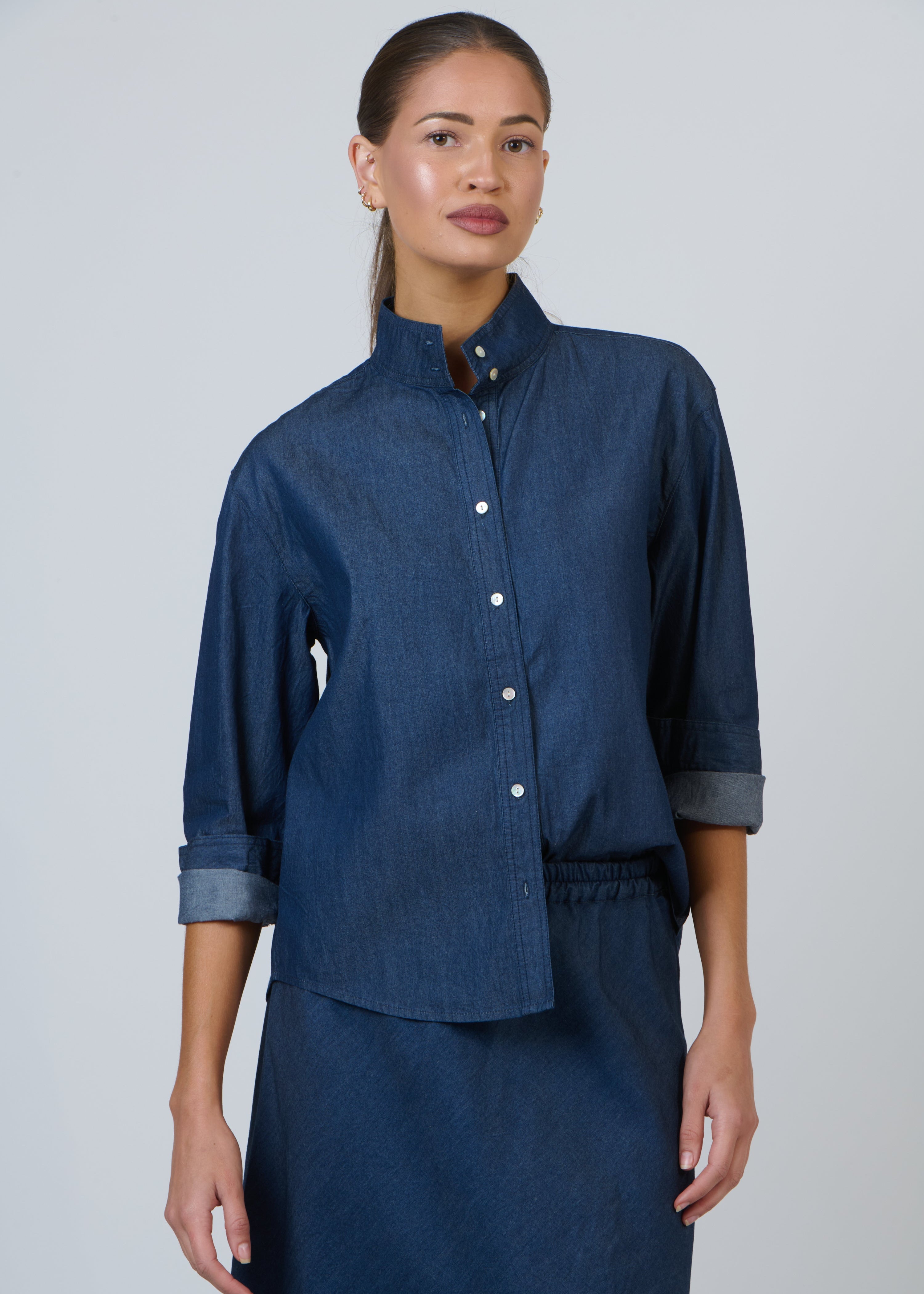 Linen Shirt ~ Denim