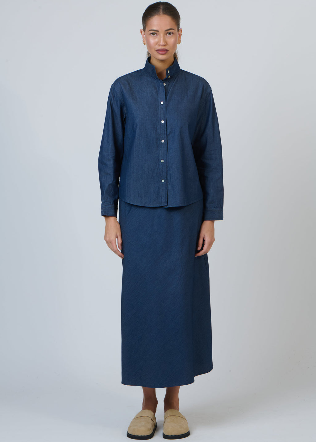 Linen Shirt ~ Denim