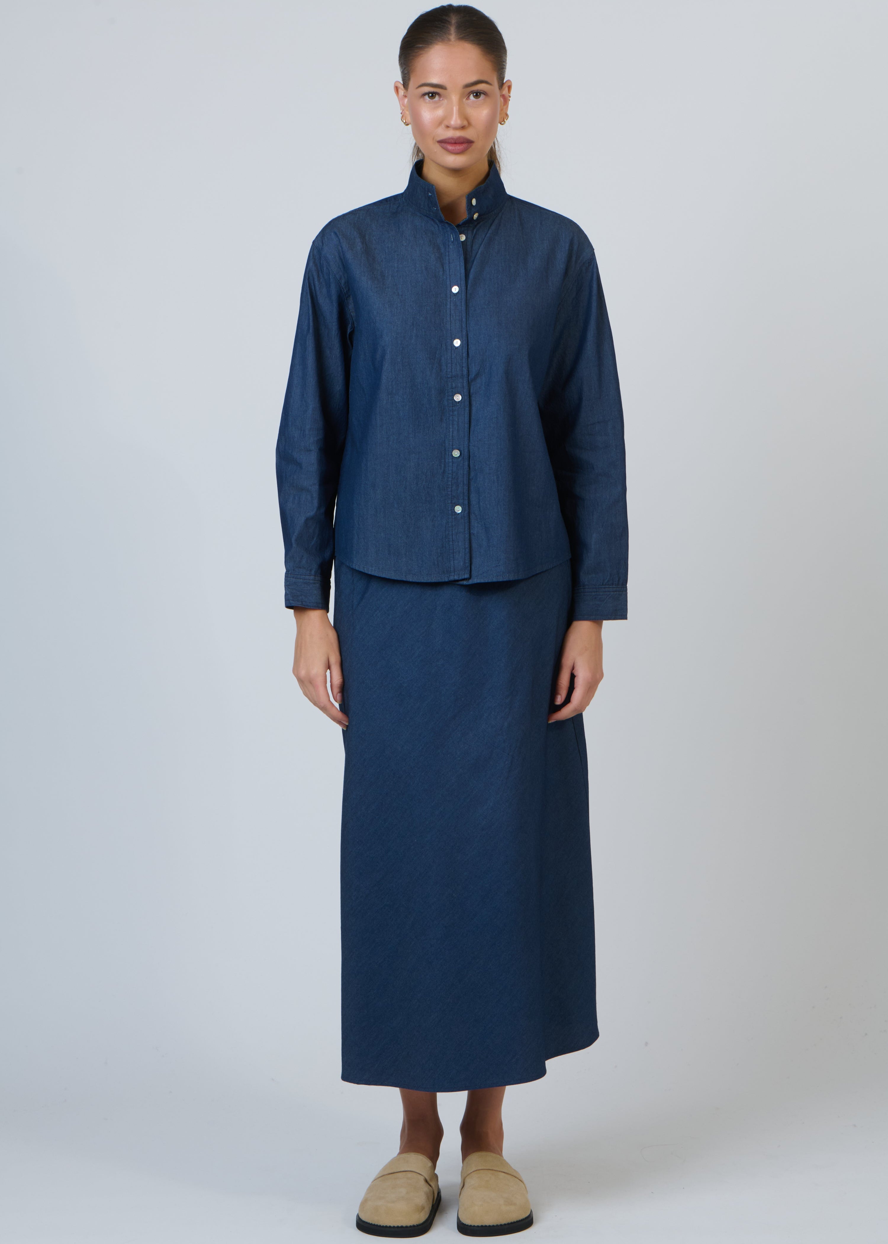Linen Shirt ~ Denim