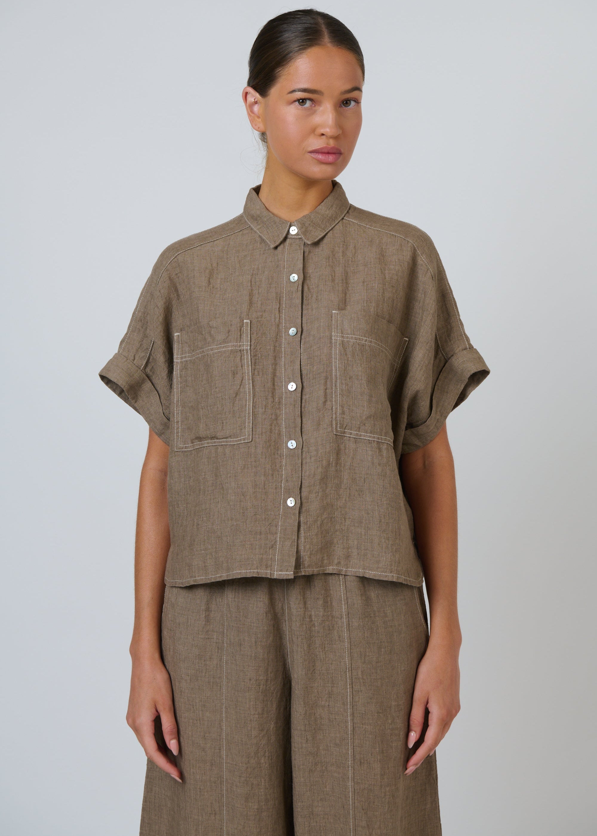 Linen Shirt ~ Agate