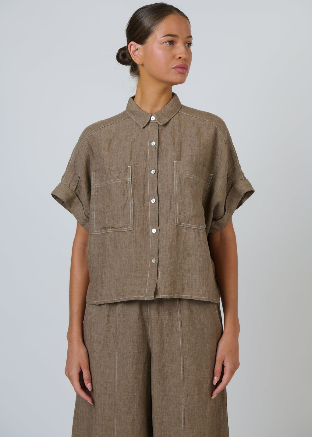 Linen Shirt ~ Agate