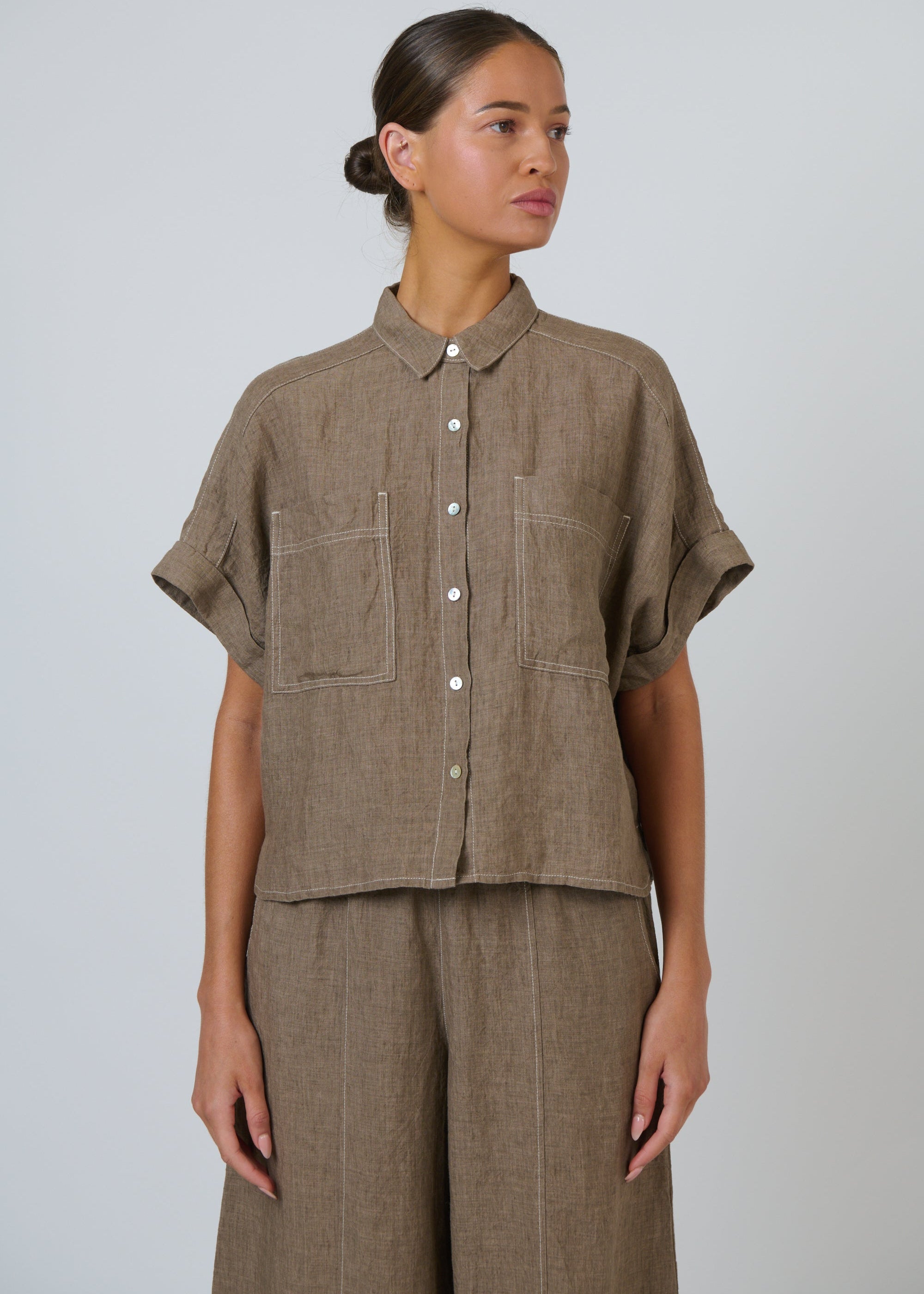 Linen Shirt ~ Agate