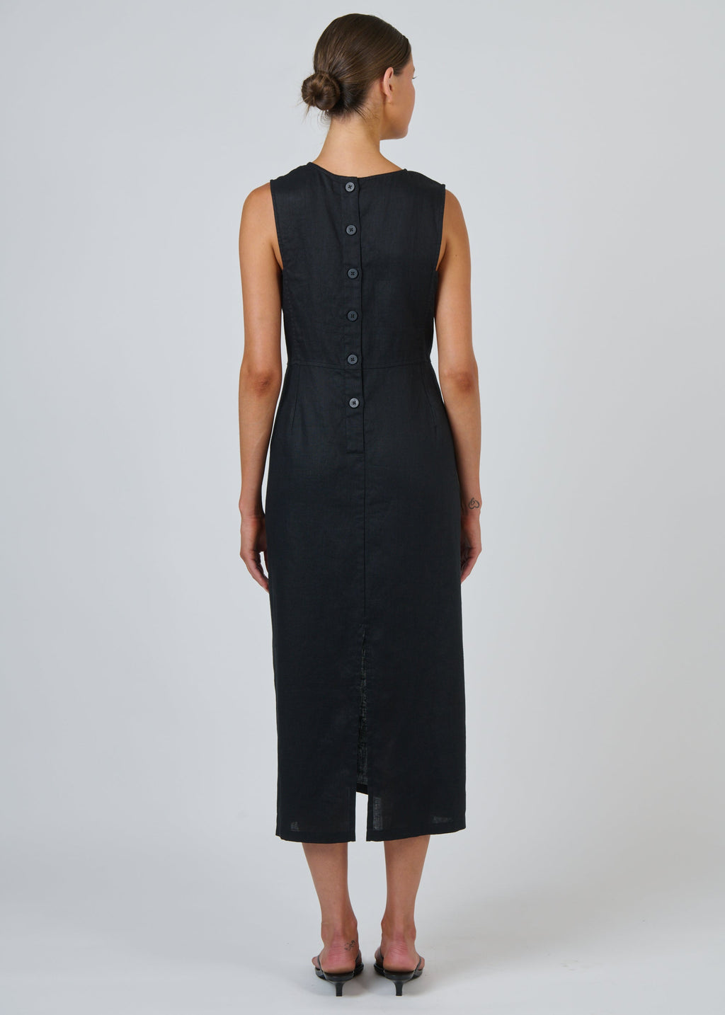 Linen Dress ~ Black