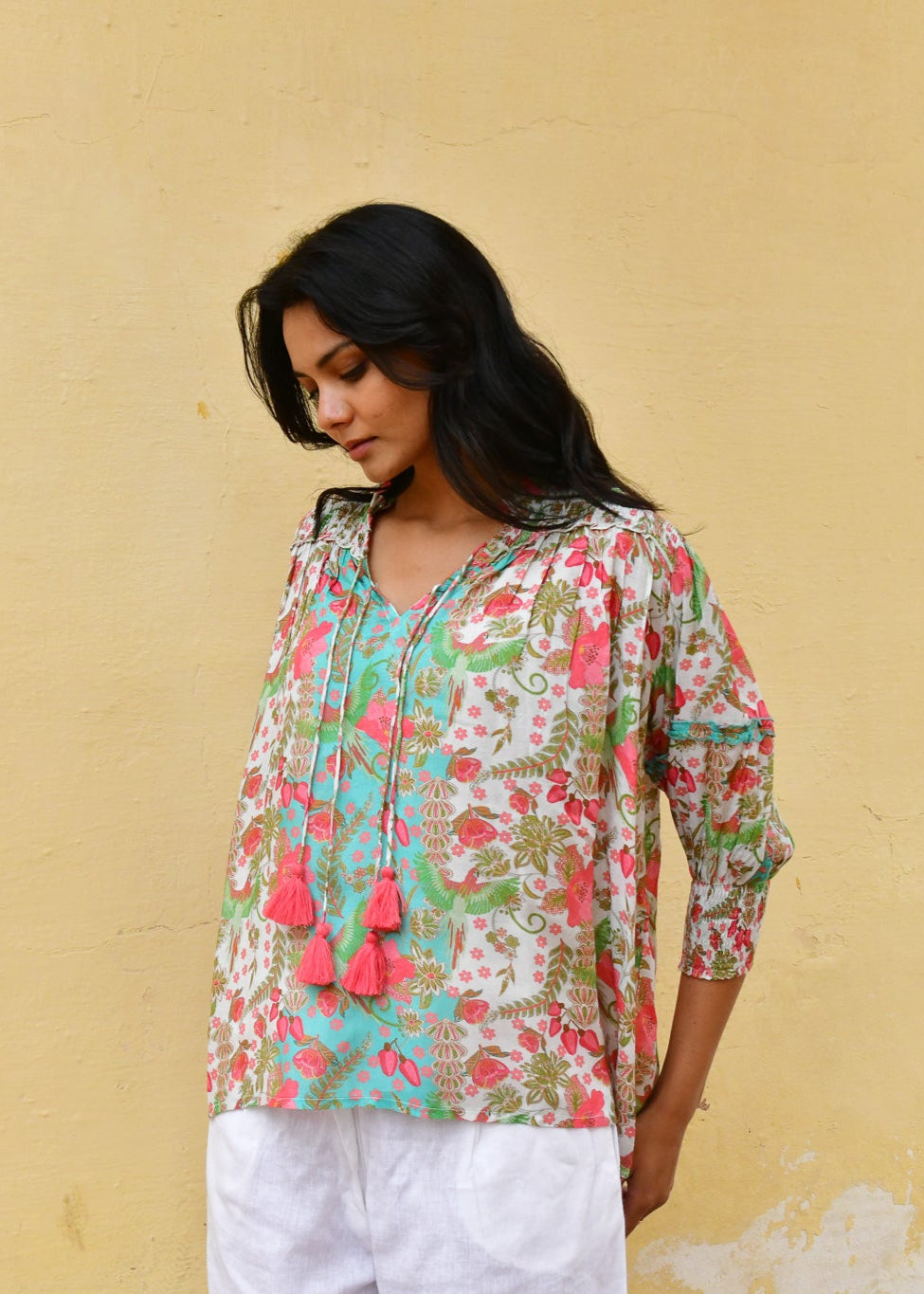 Hummingbird Blouse ~ Green