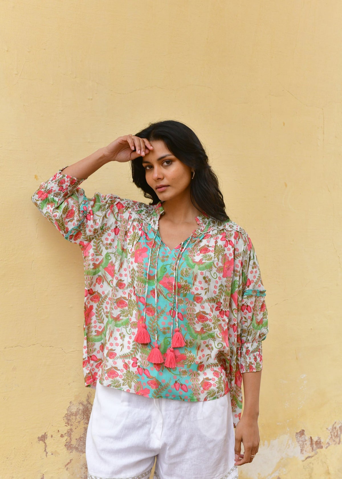 Hummingbird Blouse ~ Green