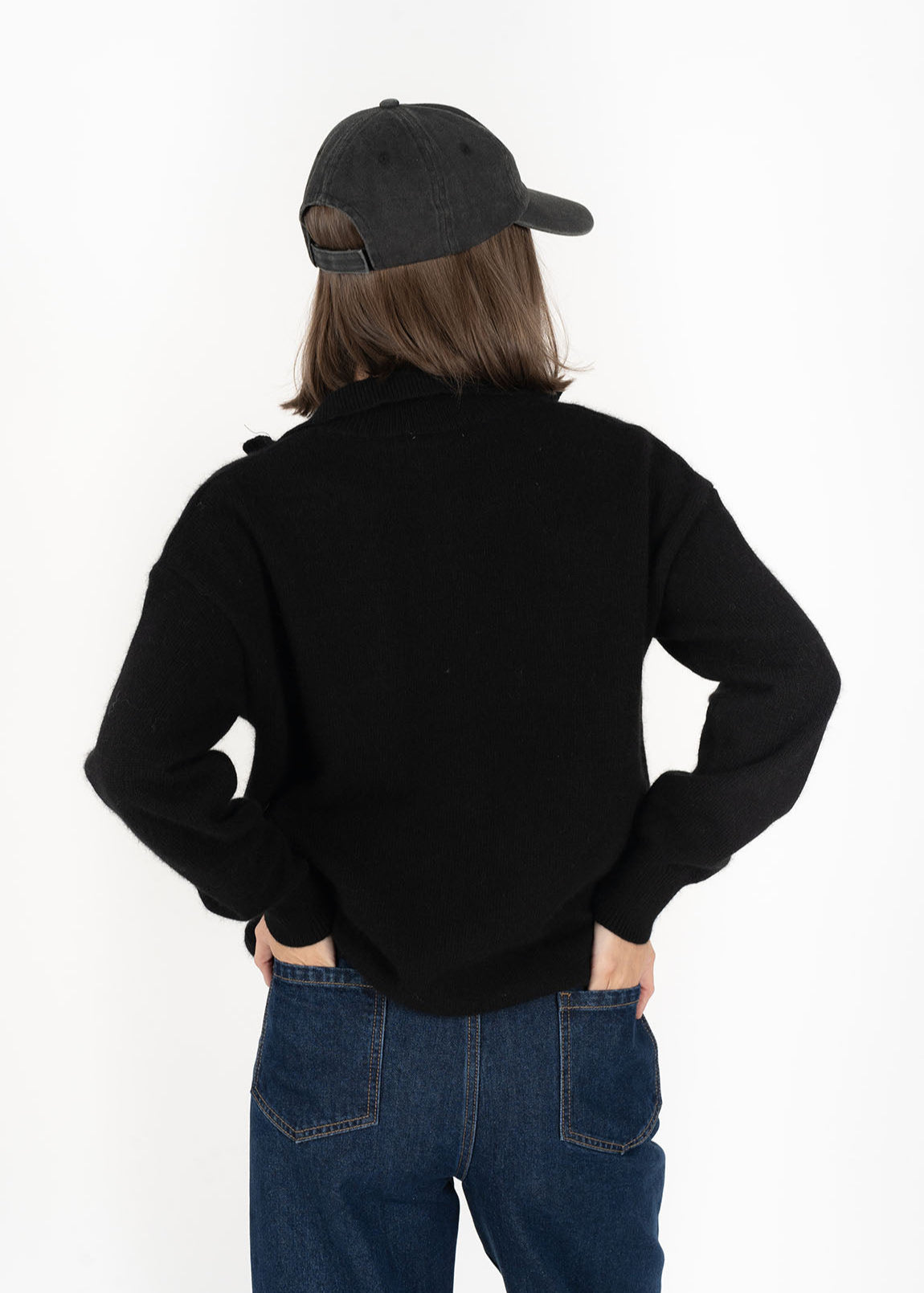 Zip Knox Sweater ~ Black