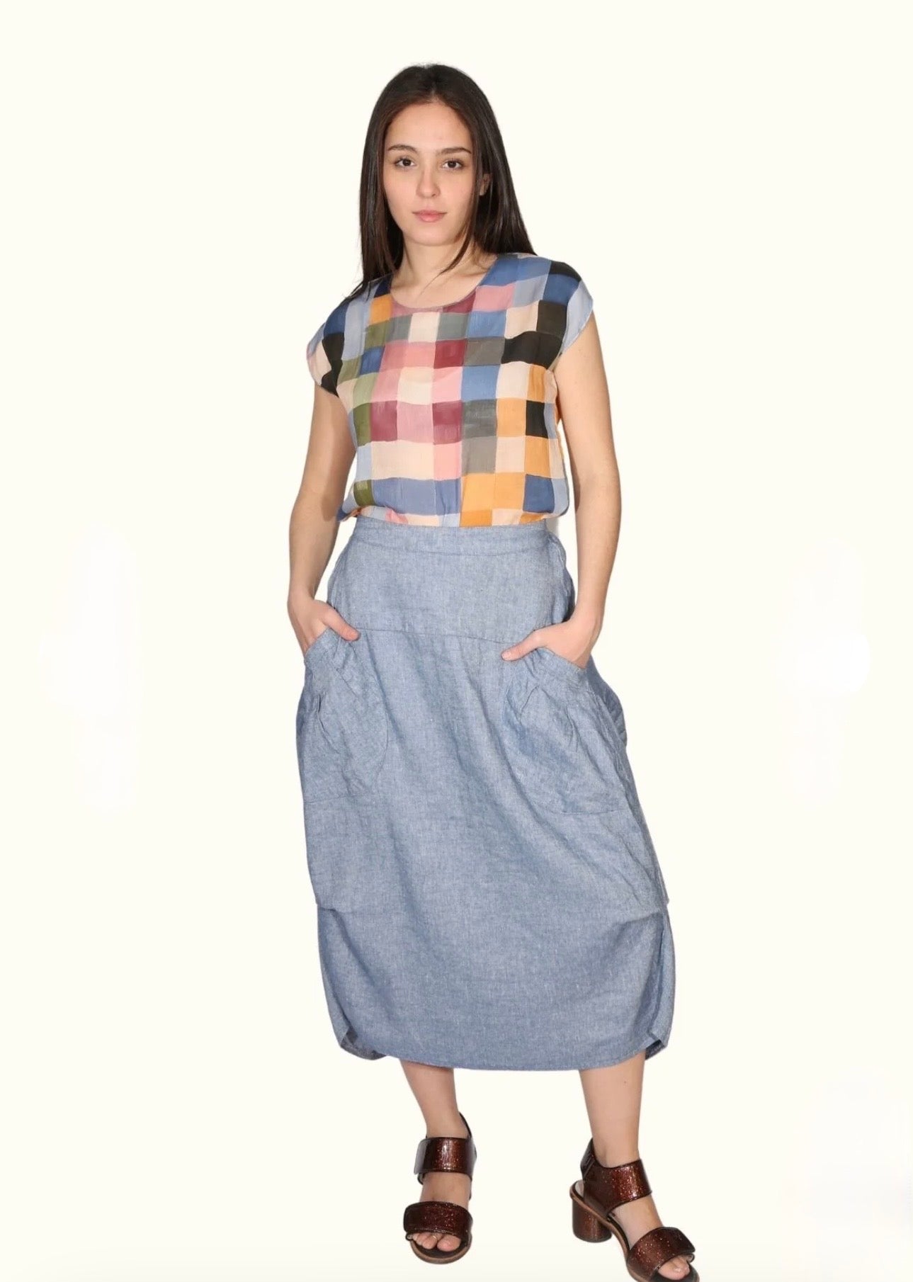 Milwaukee Venice Beach Skirt ~ Denim Blue