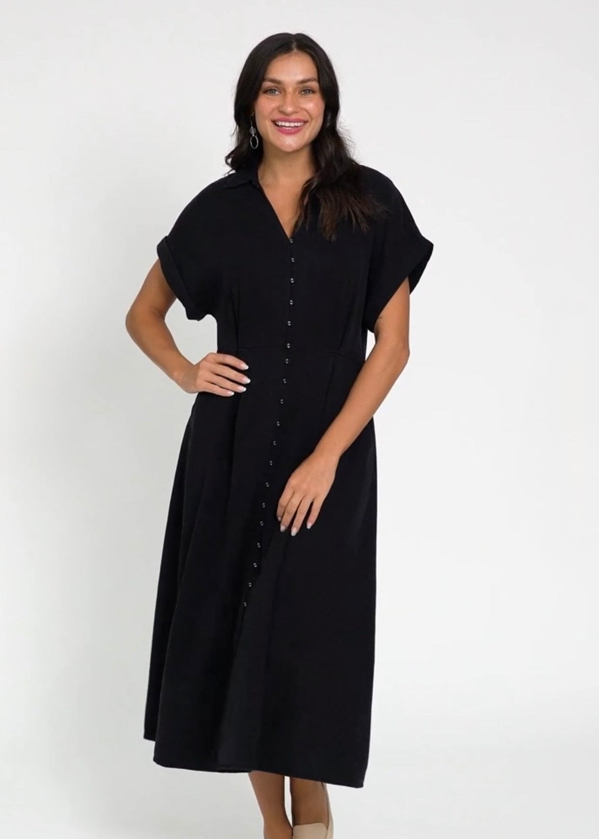 Lucia Dress ~ Washed Black