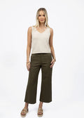 Margot Drill Pant ~ Moss