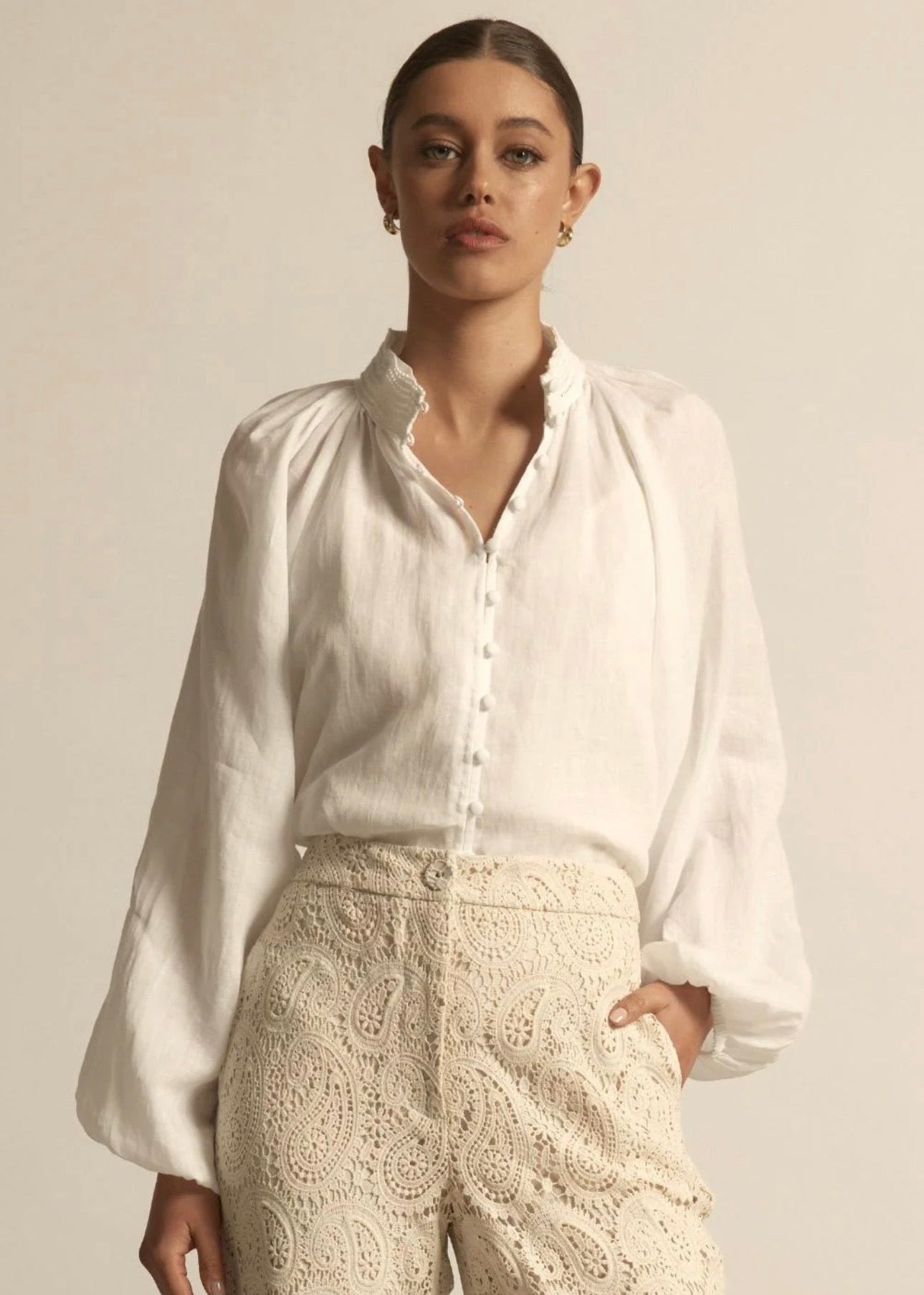 Solstice Top ~ Porcelain