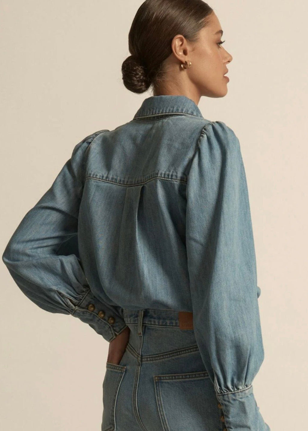 Resonate Top ~ Light Washed Denim