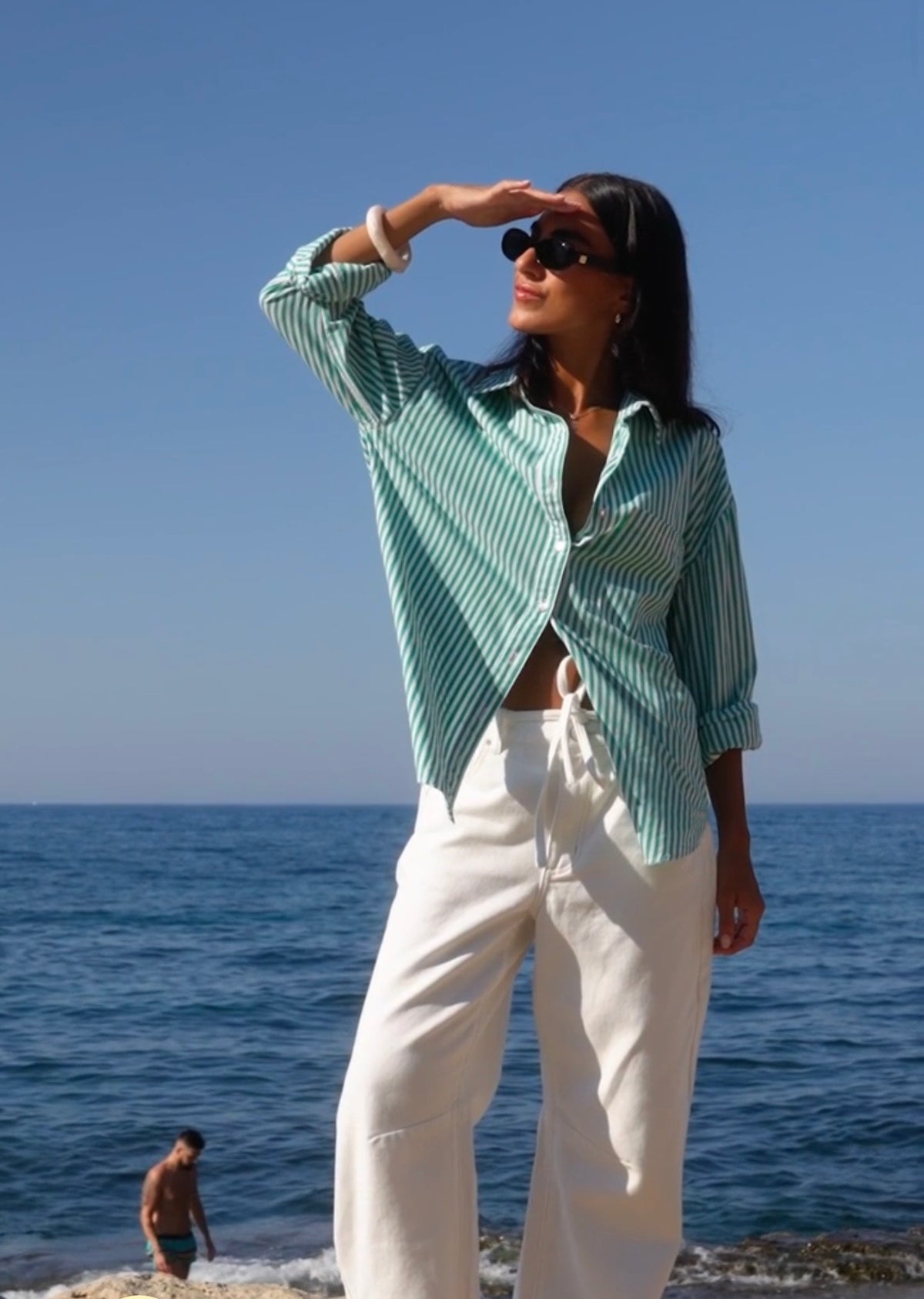 You Got This Shirt ~ Green Stripe