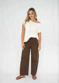 Ava Off-the-Shoulder Top ~ White