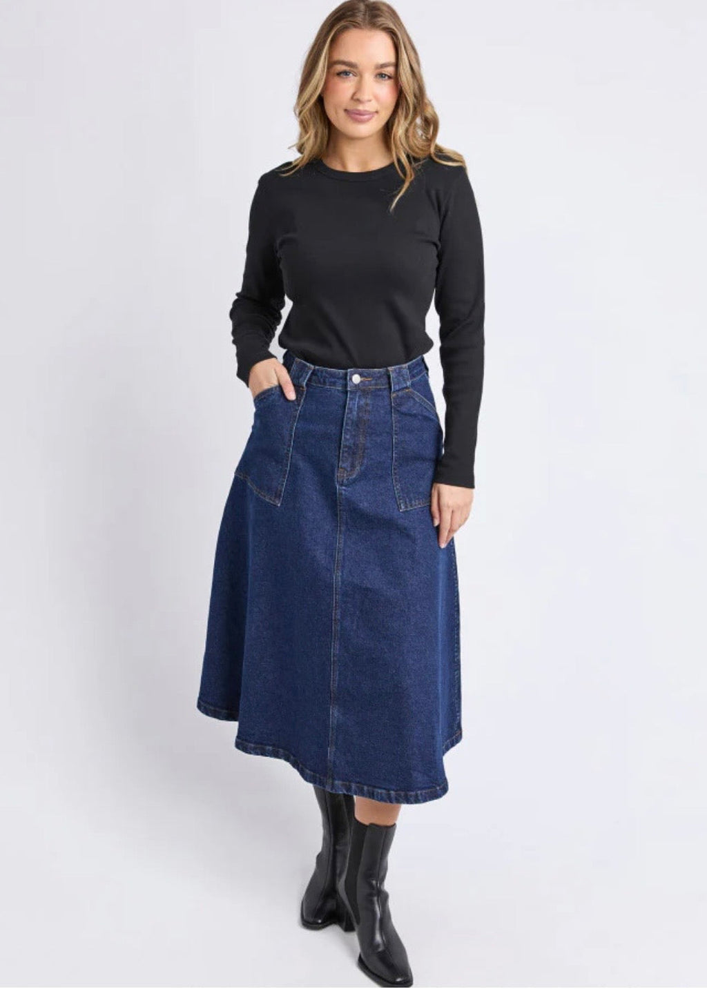 Potter Skirt ~ Indigo