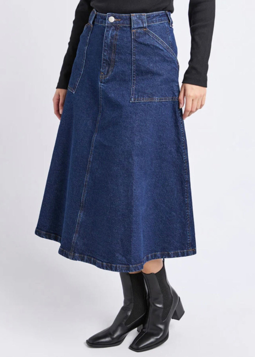 Potter Skirt ~ Indigo