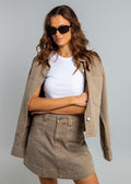 Clare Denim Skirt ~ Olive