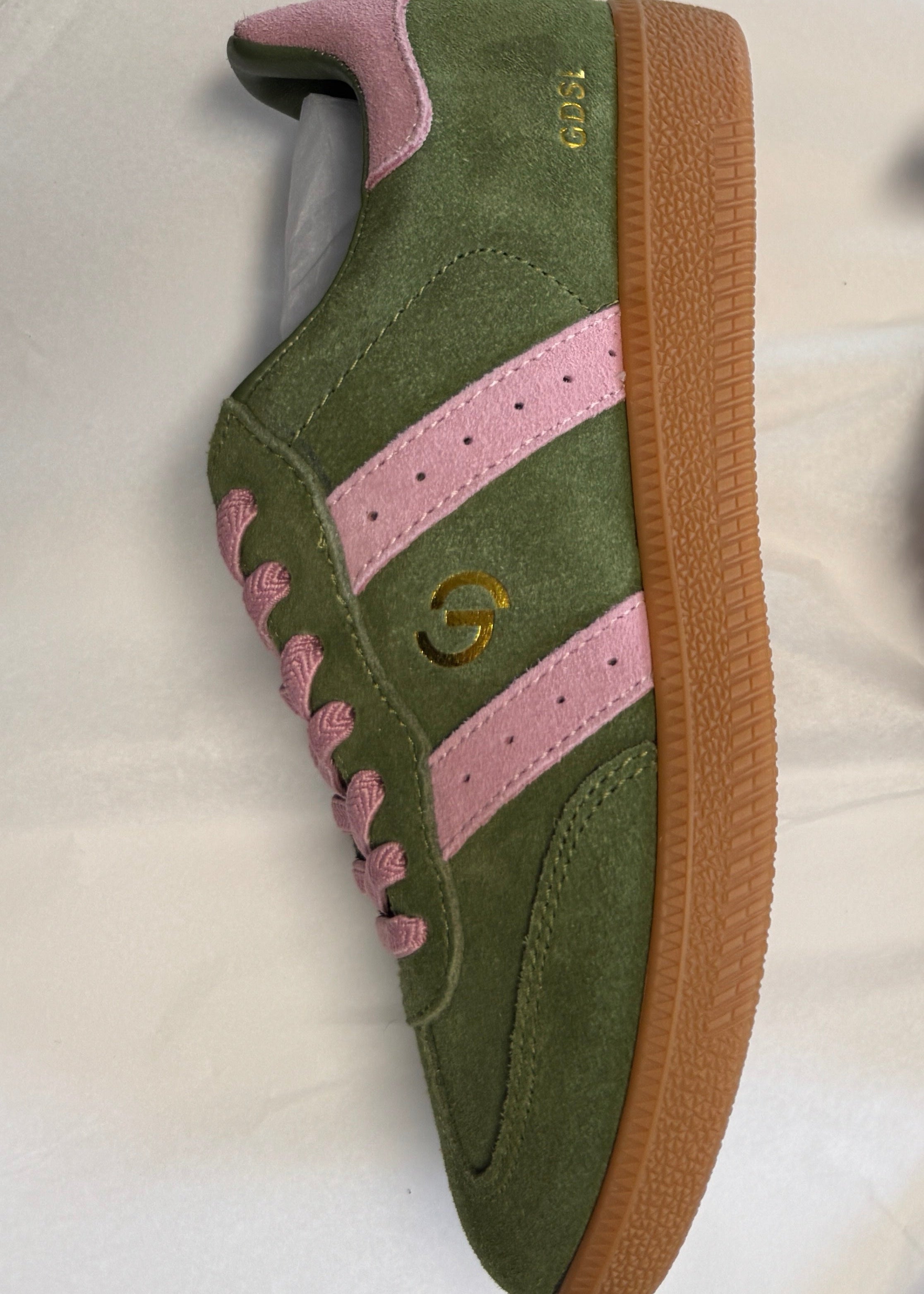 2001 Parallel Sneaker ~ Sage/Pink Suede