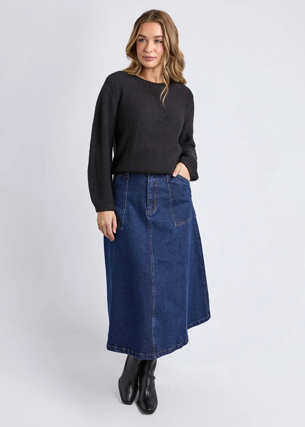 Blair LS Knit ~ Black