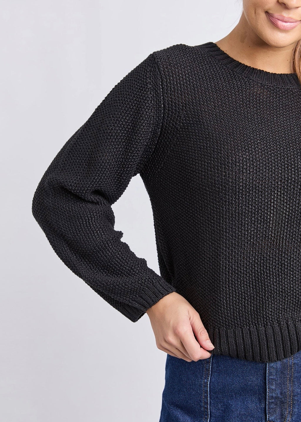 Blair LS Knit ~ Black