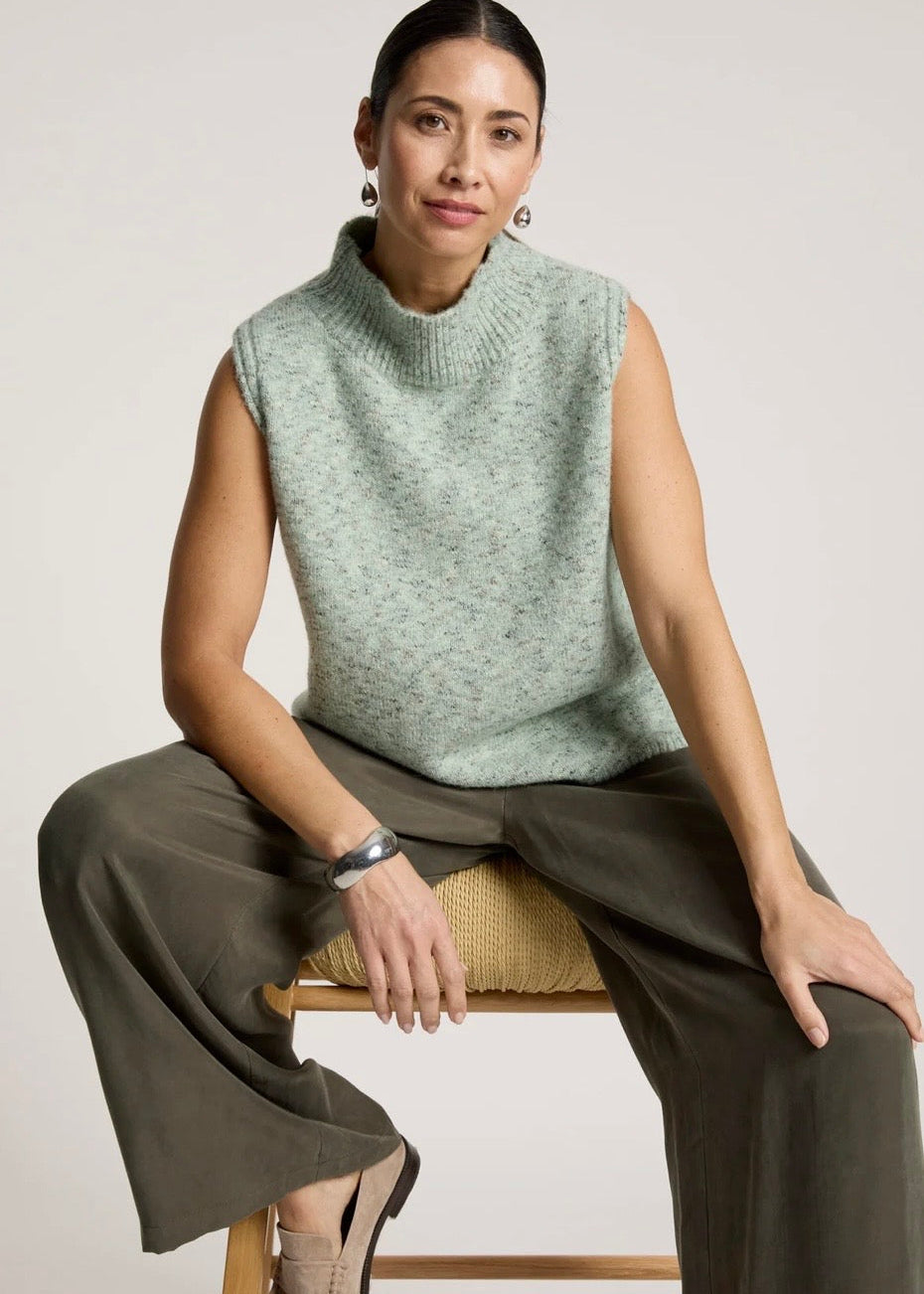 Zarda Knit Vest ~ Sage