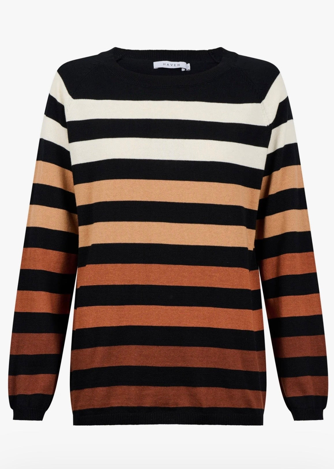 Vermont Stripe Jumper ~ Black