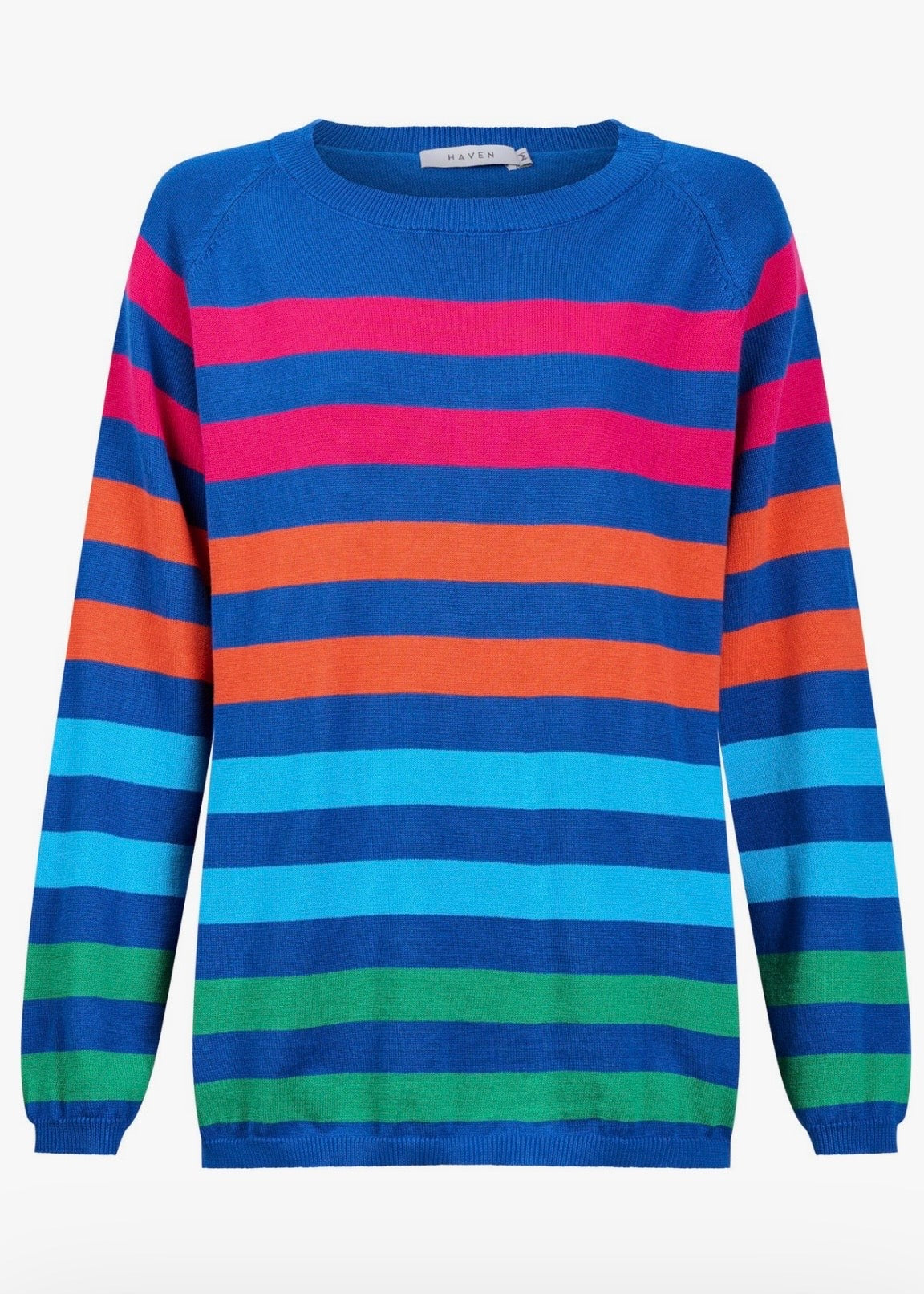 Vermont Stripe Jumper ~ Cobalt