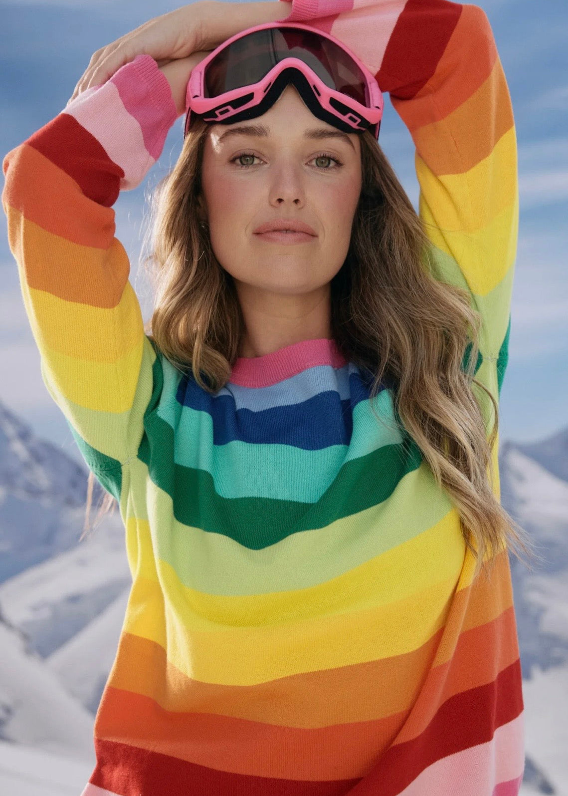 Vermont Stripe Jumper ~ Rainbow