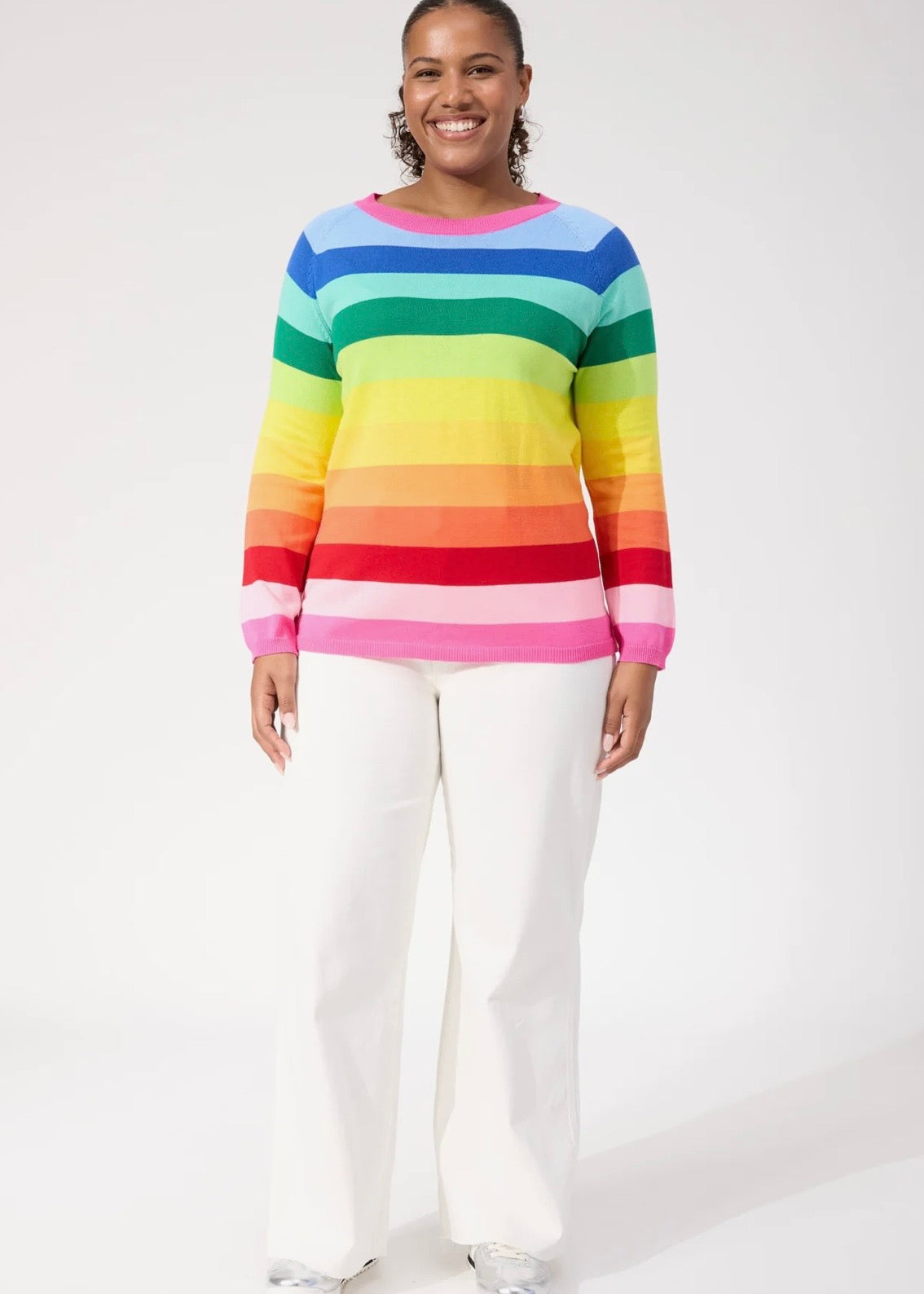 Vermont Stripe Jumper ~ Rainbow